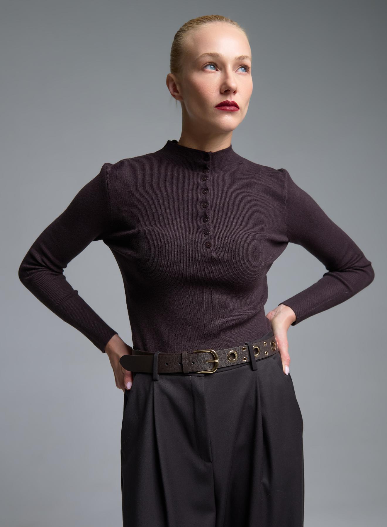 Brown Belt with metallic details Emme Marella - 3