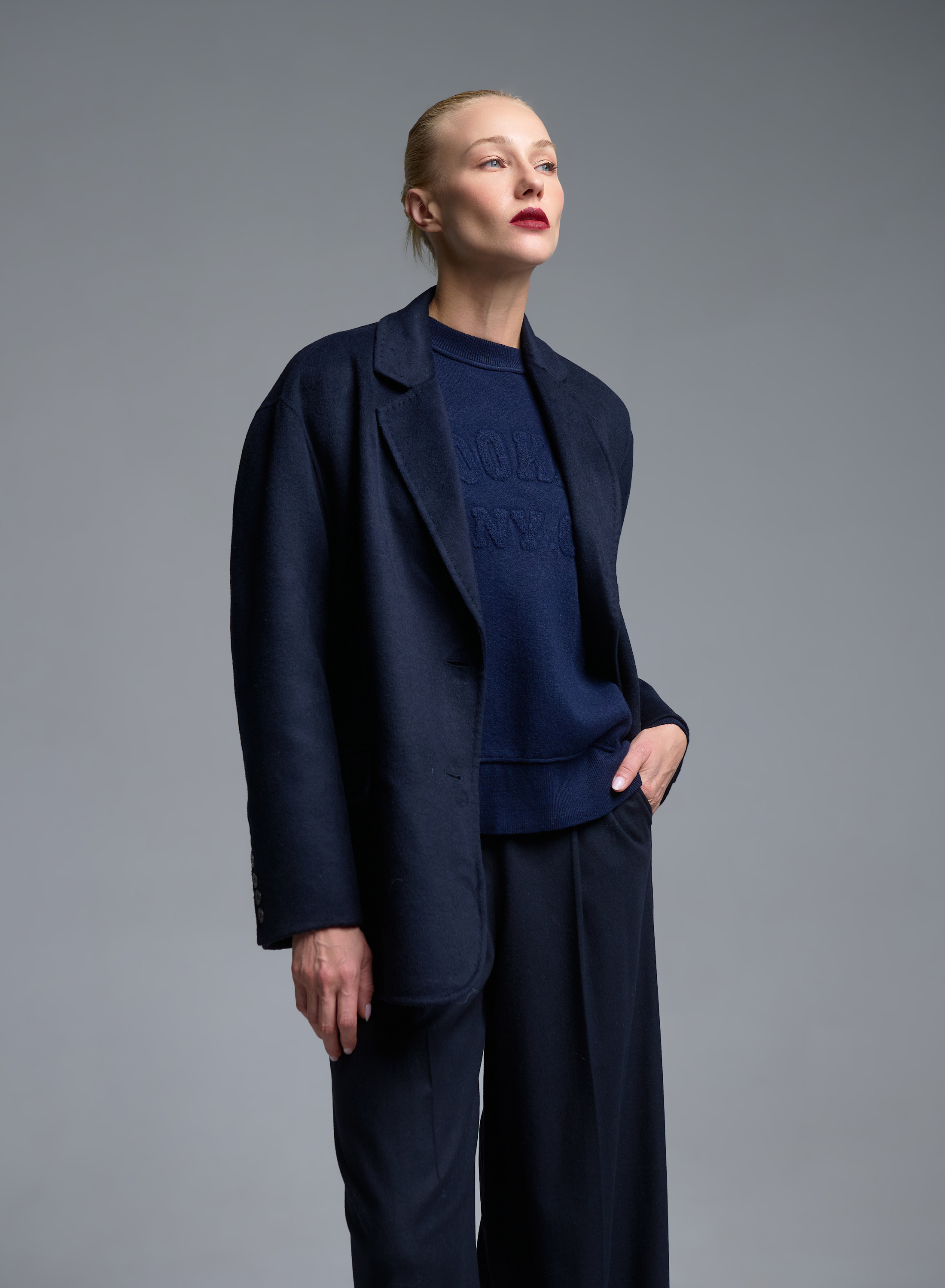 Blue Cardigan Coat Vicolo - 3