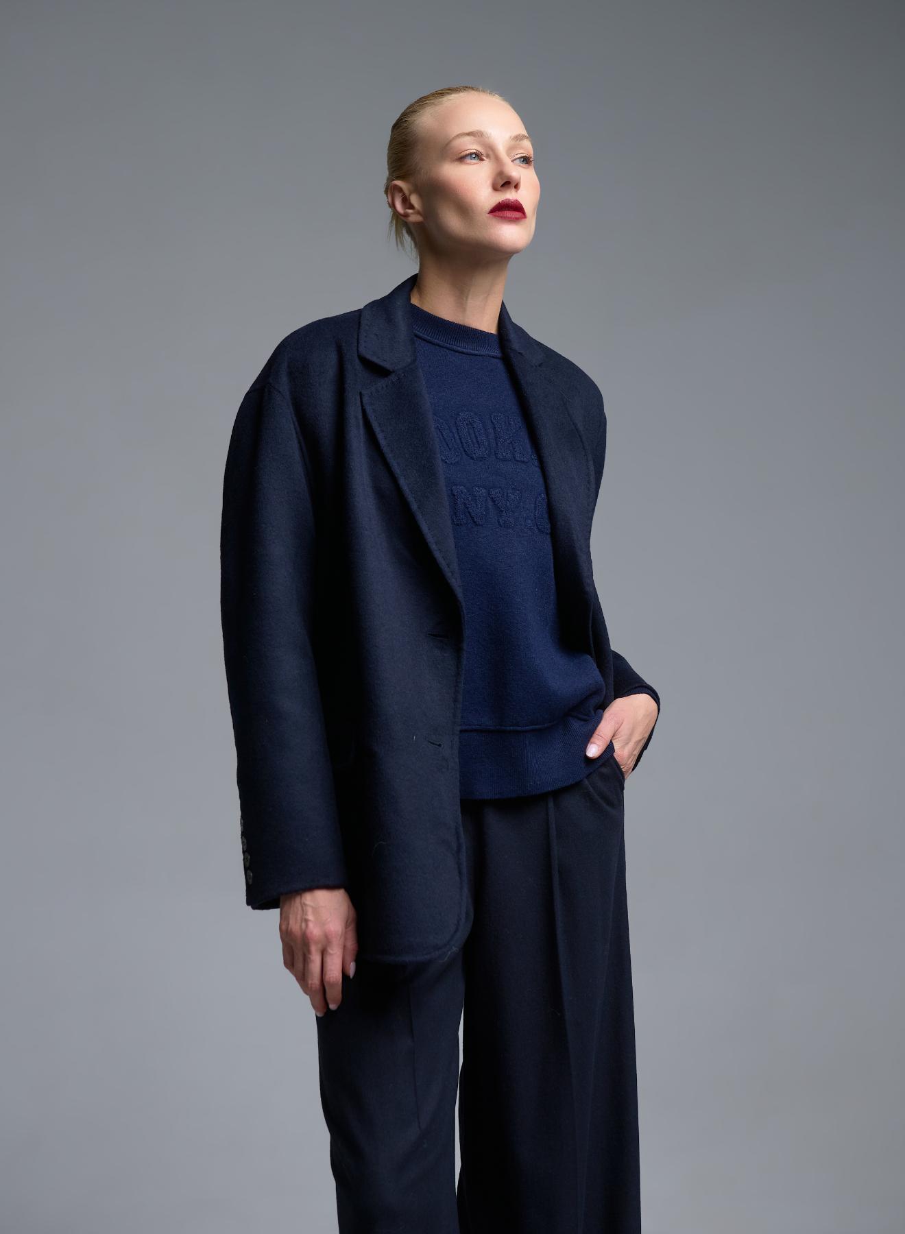 Blue Cardigan Coat Vicolo - 4