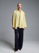 Yellow Cardigan Coat with tuxedo lapel Vicolo - 2