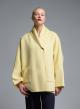 Yellow Cardigan Coat with tuxedo lapel Vicolo - 1