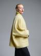 Yellow Cardigan Coat with tuxedo lapel Vicolo-5