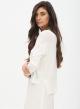 Asymmetric knitted blouse with side slits - 3