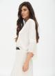 Asymmetric knitted blouse with side slits - 1