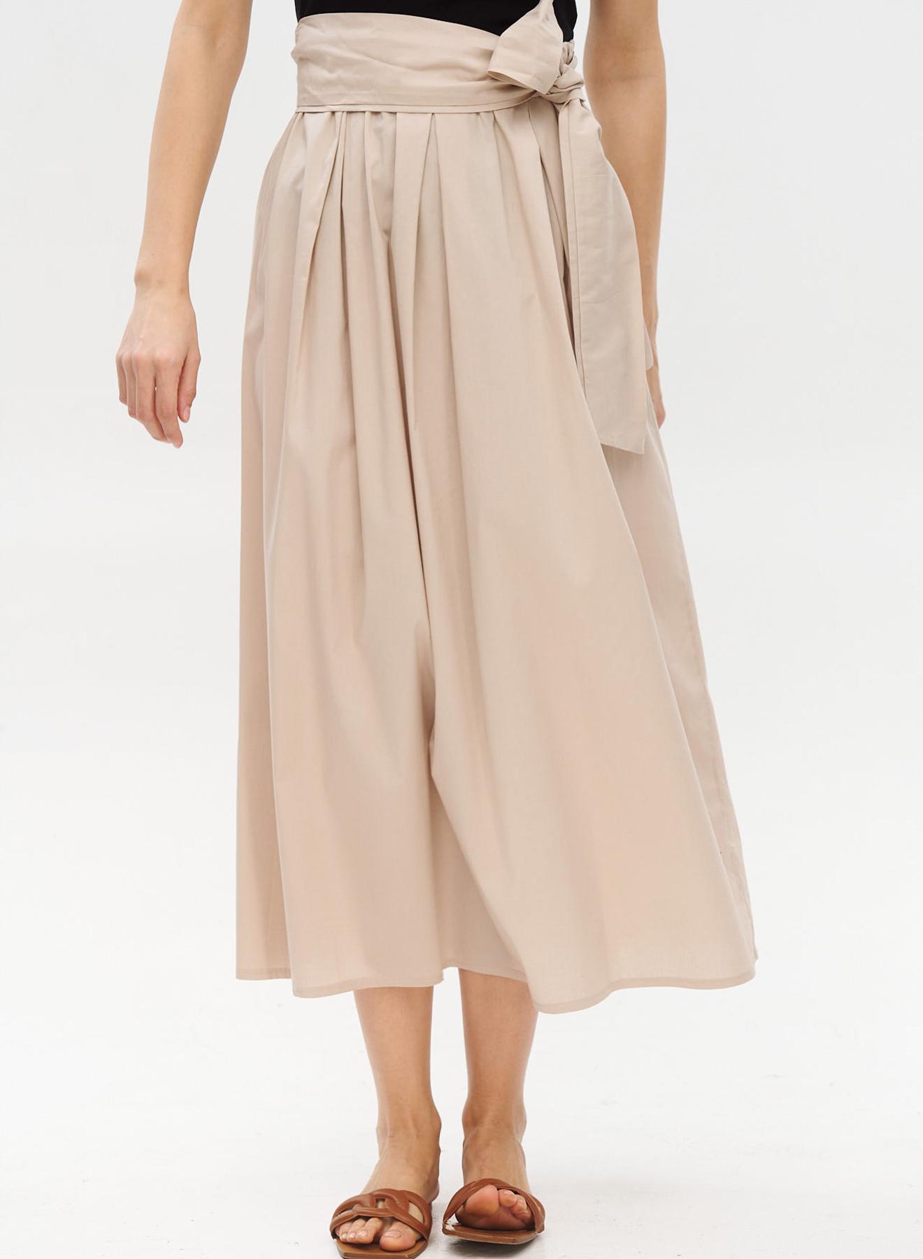 Midi skirt with belt - 3