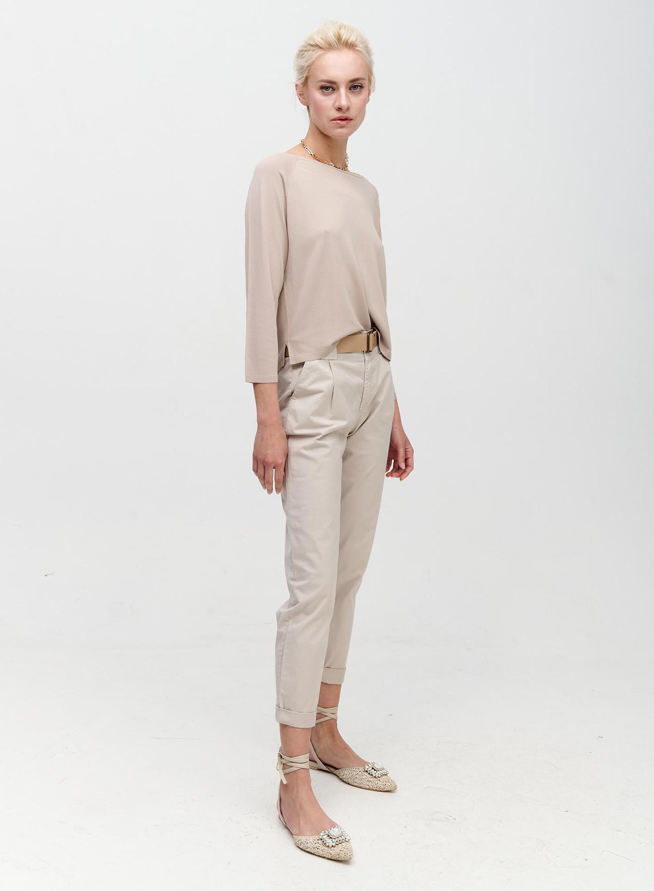 Knitted blouse with three-quarters sleeves - 1