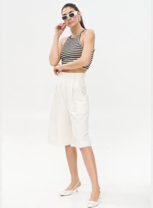 Bermuda shorts with pleat - 16656