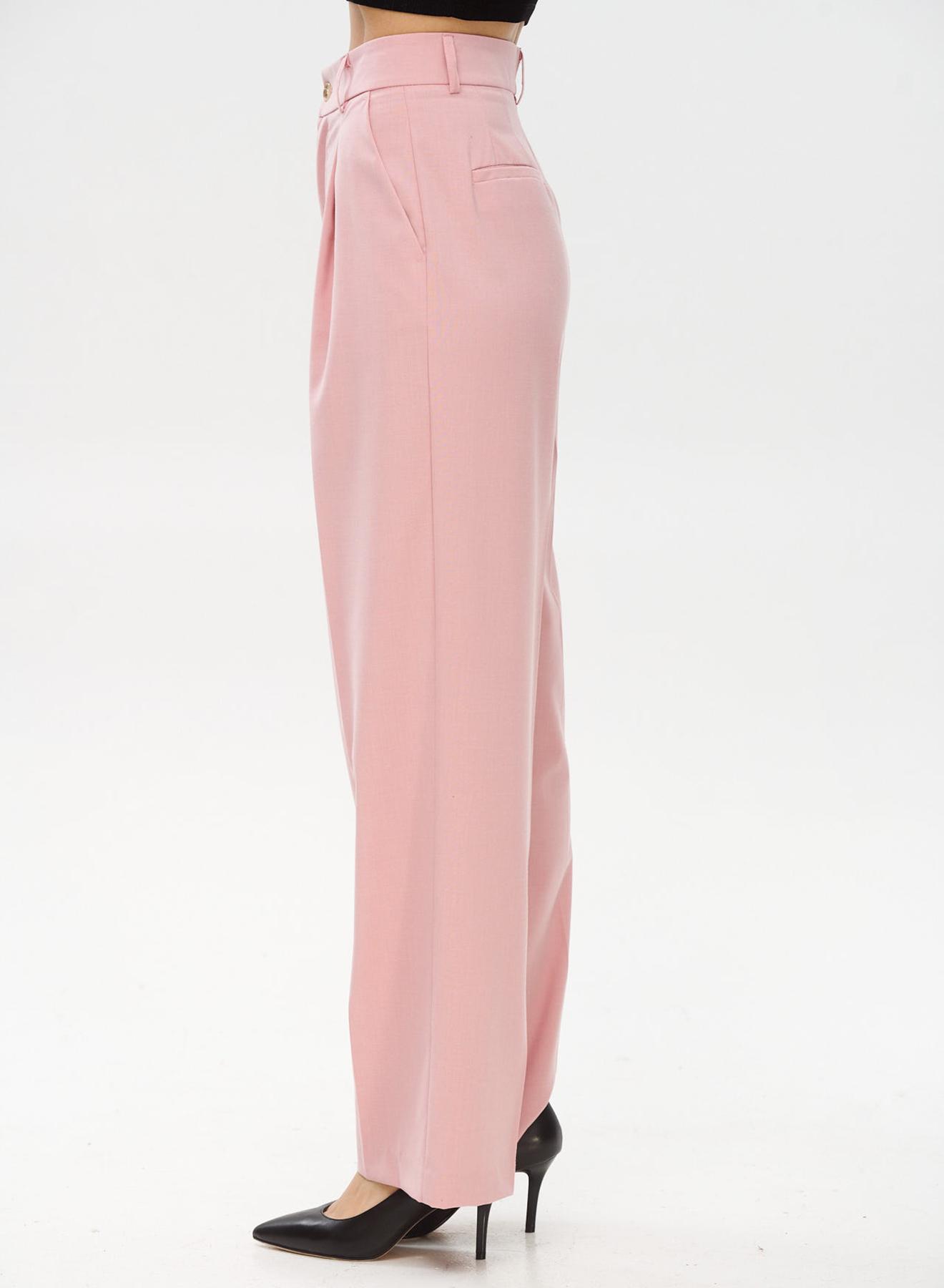 Wide fit trousers with pleats - 4