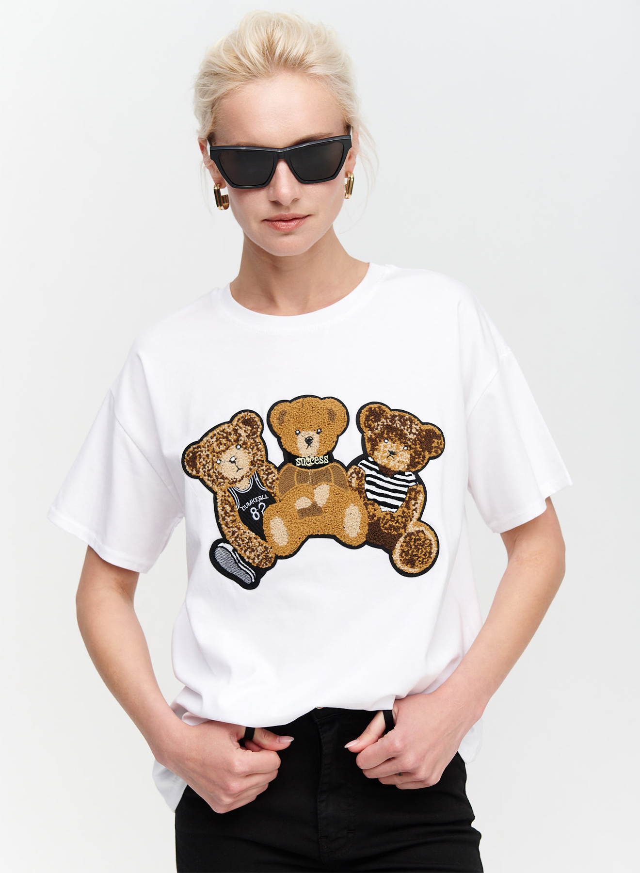 T-shirt with teddy bear - 0