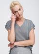Knitted lurex blouse with V-neckline - 3
