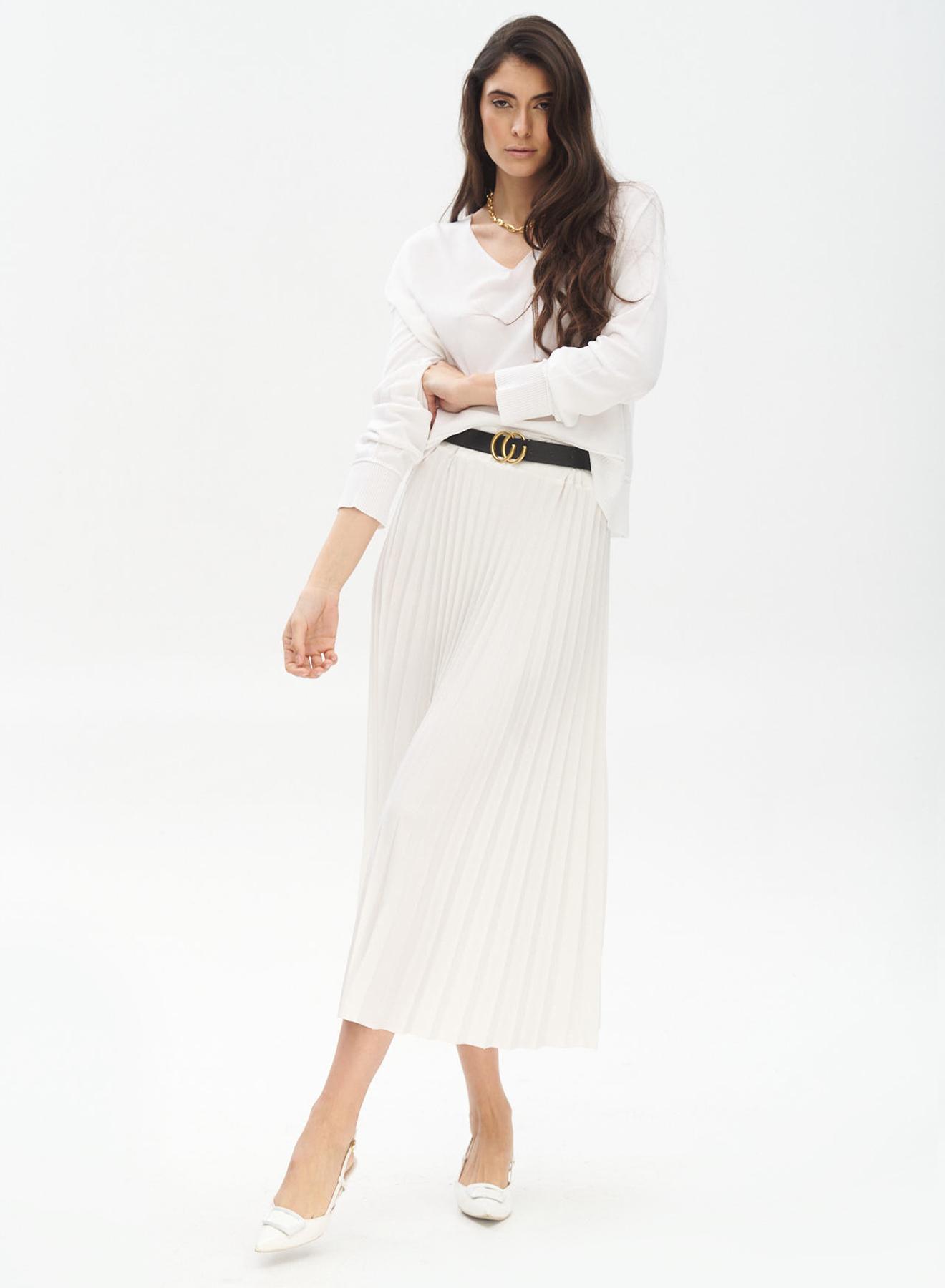 Pleated skirt with belt - 2