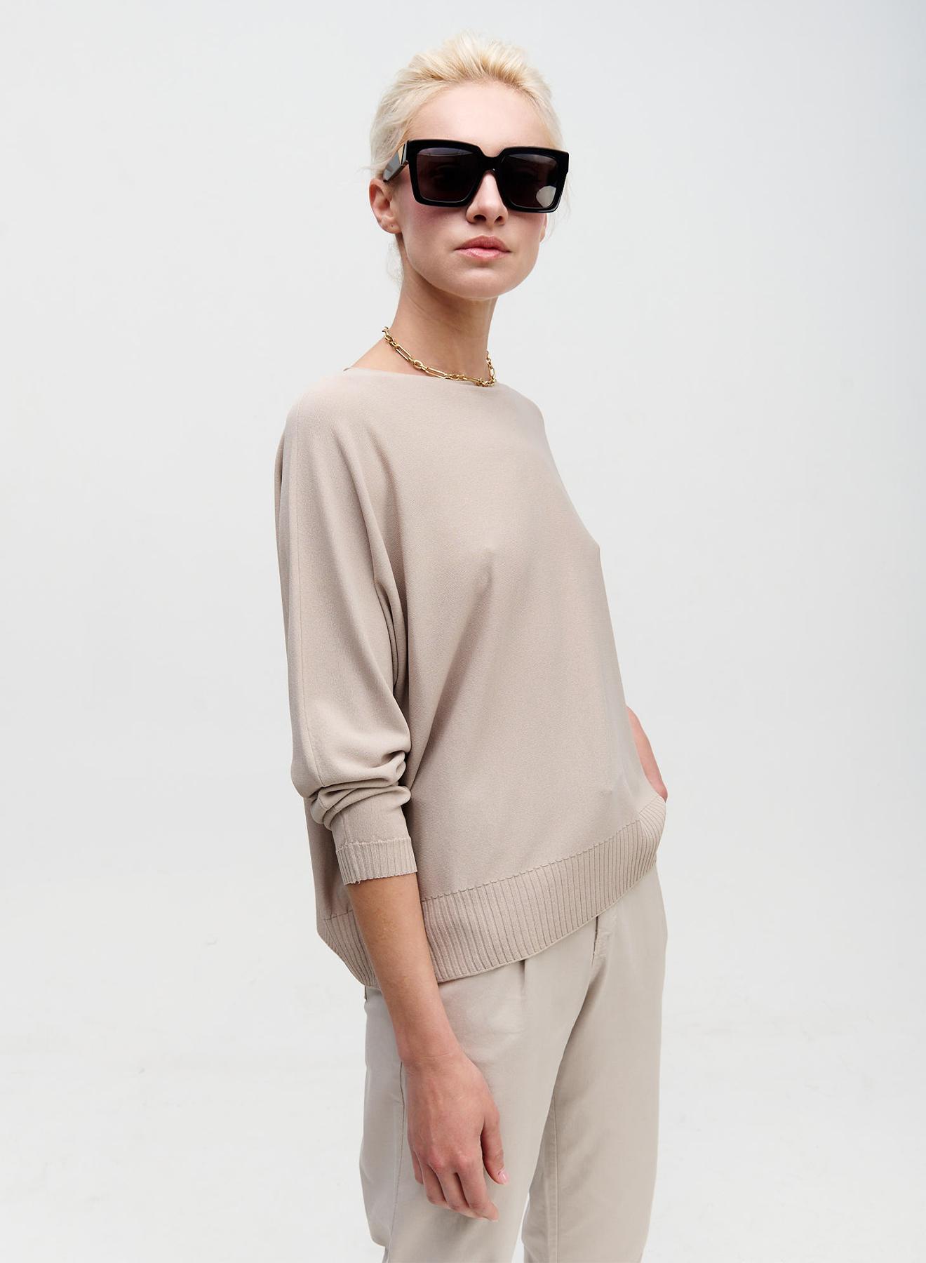 Knitted blouse with long sleeves - 3
