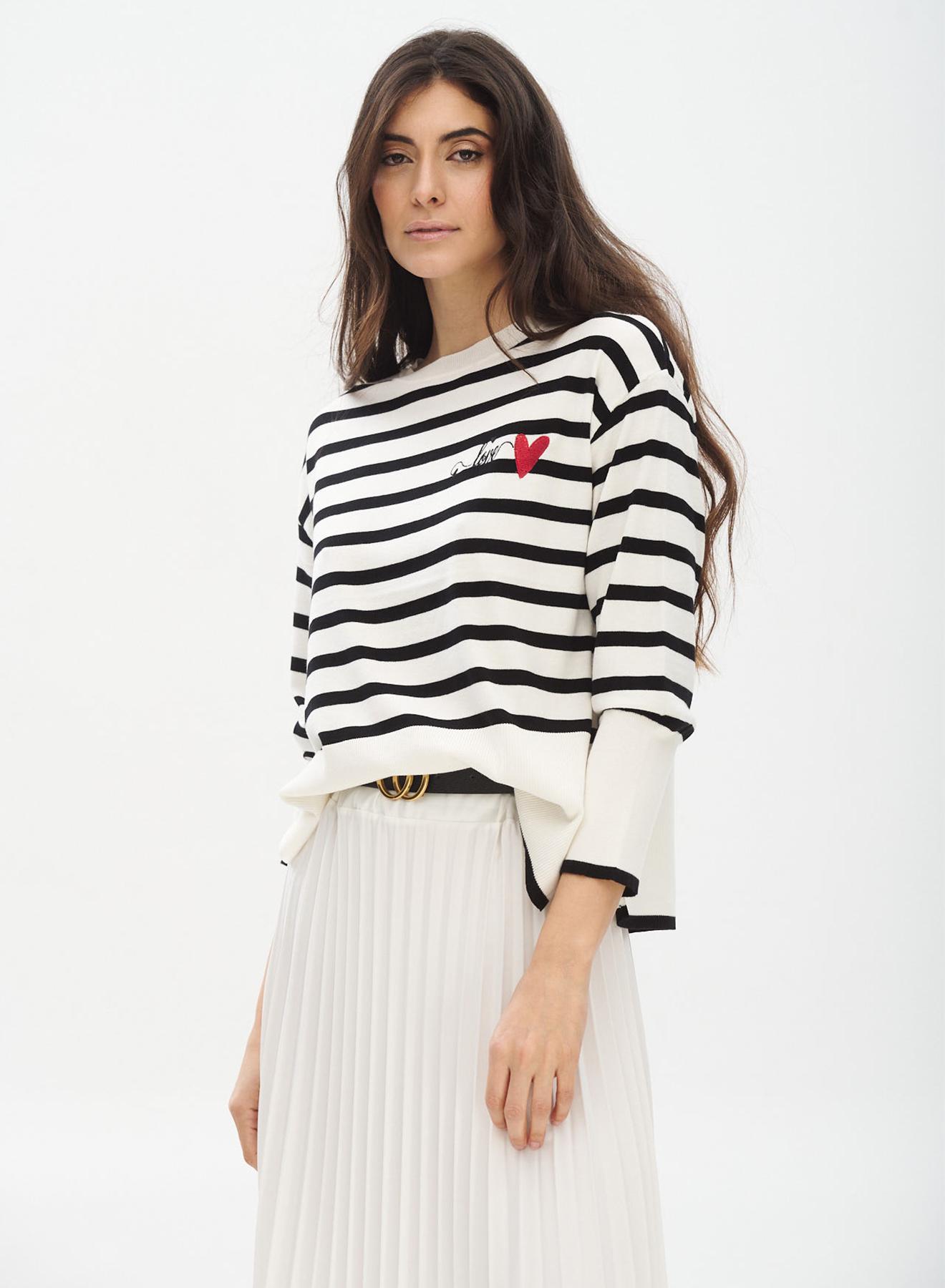 Sweater with stripes - 1