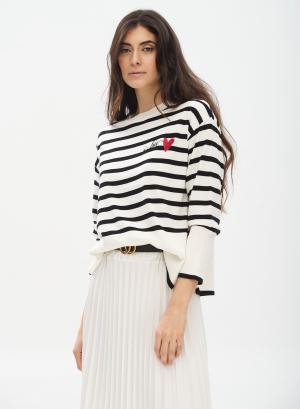 Sweater with stripes - 16622