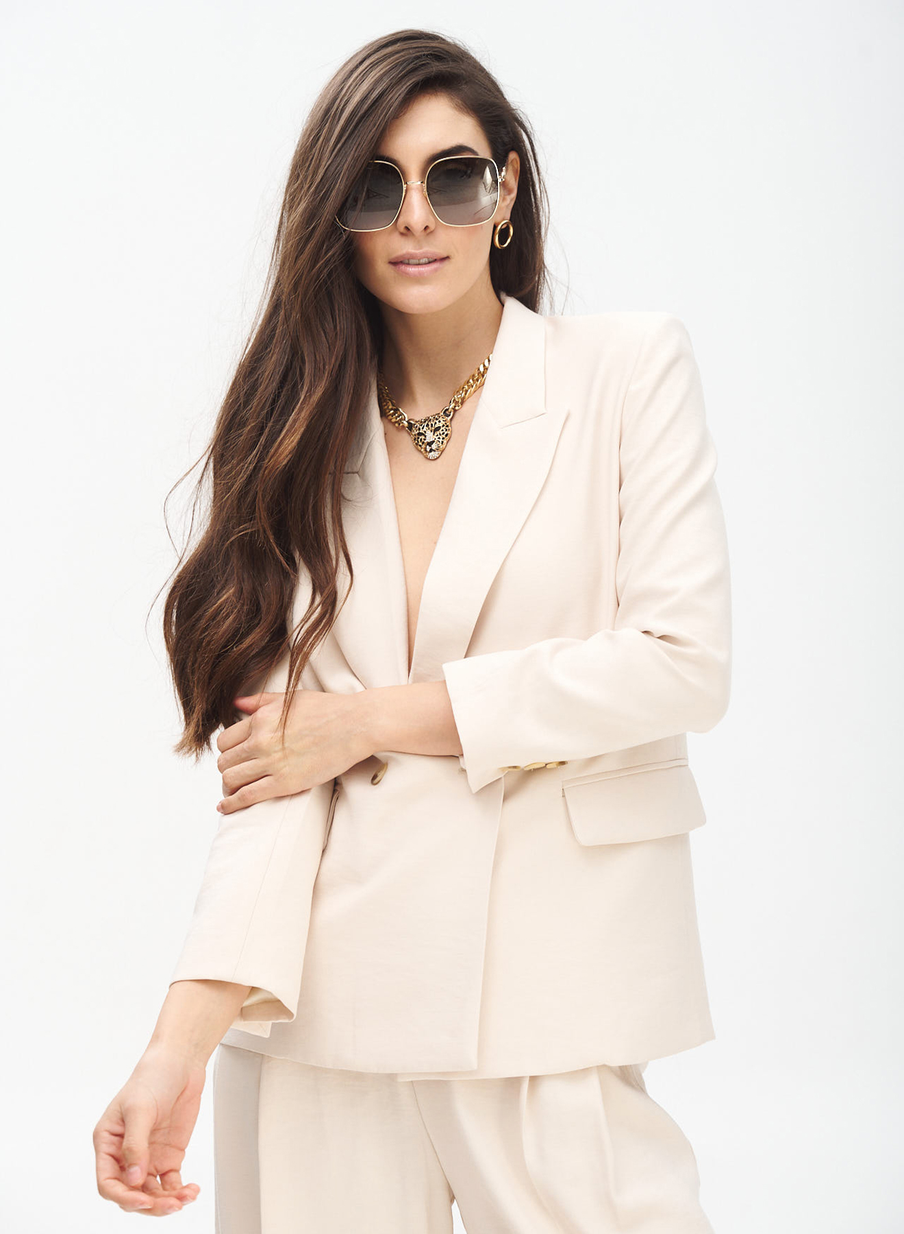 Double-Breasted Blazer - 0