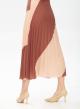 Two-tone pleated skirt - 2