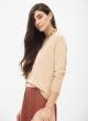 Knitted blouse with V-neckline - 2
