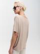 Lose fit knitted blouse with short sleeves - 4