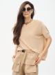 Oversized knitted blouse with short sleeves - 1