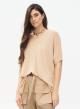 Oversized knitted blouse with short sleeves - 1