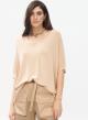 Oversized knitted blouse with short sleeves - 3