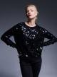 Knitted blouse with sequins - 0