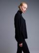 Black high neck loose fit Sweater La Liberta - 2
