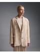 Beige-Ecru tweed oversized Jacket Vicolo - 2