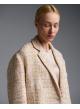 Beige-Ecru tweed oversized Jacket Vicolo - 3