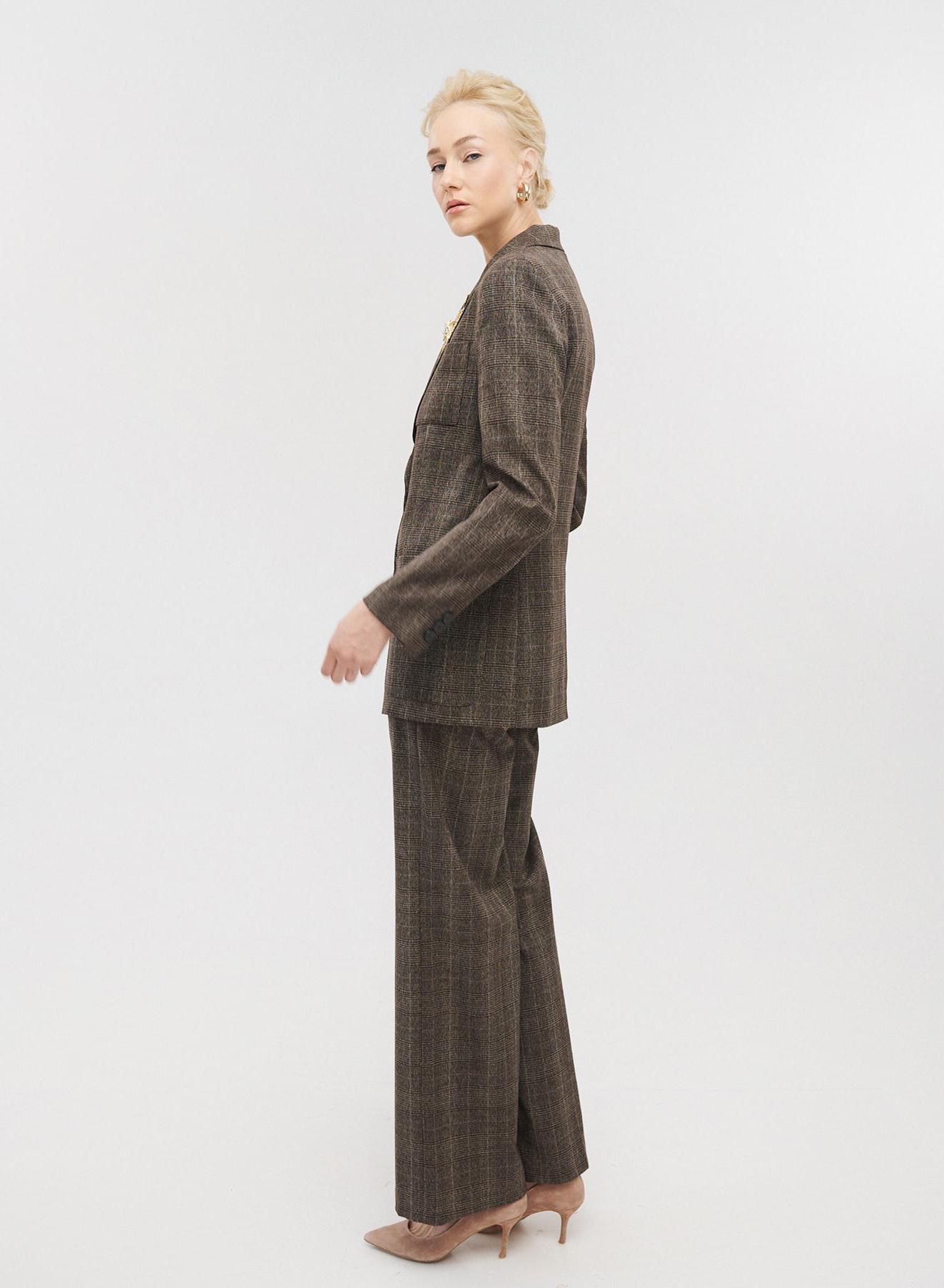 Παντελόνι καρό wide legs - 2