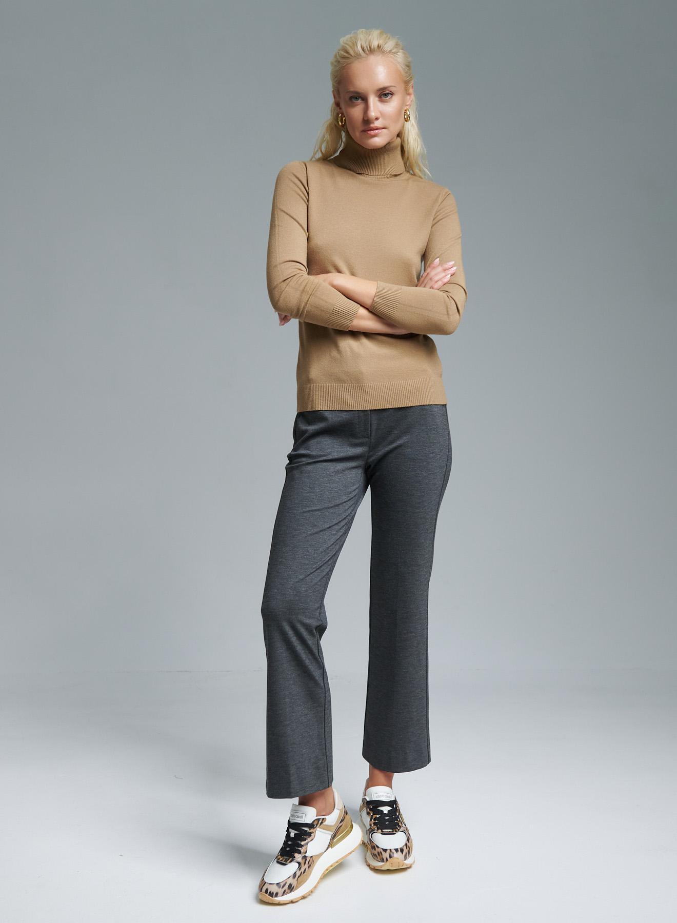 Grey stretch semi-flared Trousers Emme Marella - 1