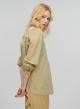 Tea-Gold new All Over Blouse with long sleeves Greek Archaic Kori - 1