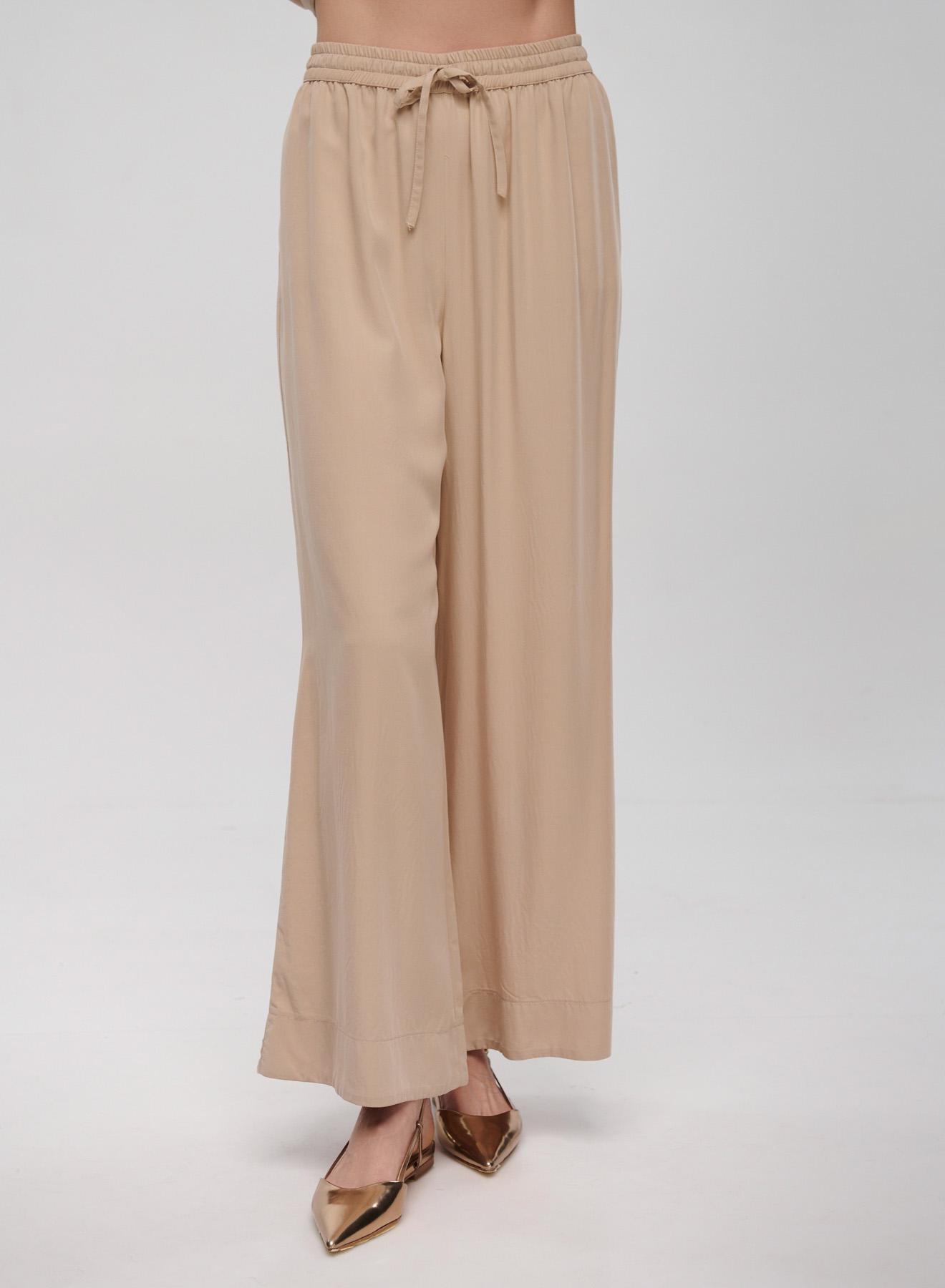 Beige drawstring Trousers Milla - 3