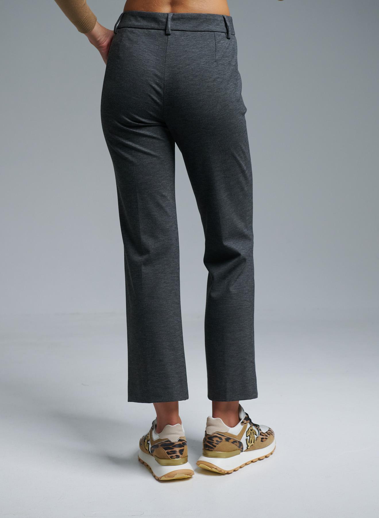 Grey stretch semi-flared Trousers Emme Marella - 3