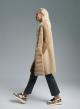 Camel long quilted, padded Gilet Emme Marella - 2