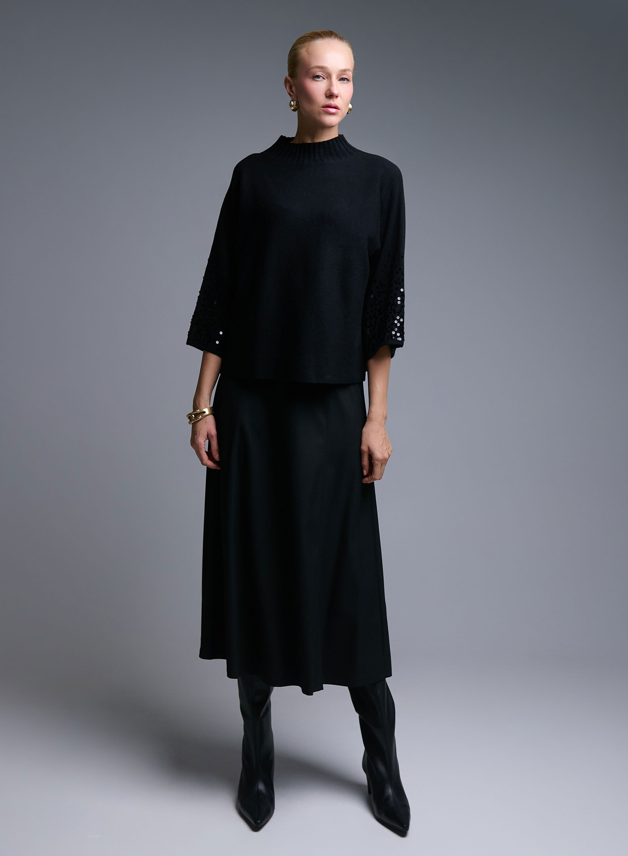 Black knitted Skirt Valentina Milano - 2