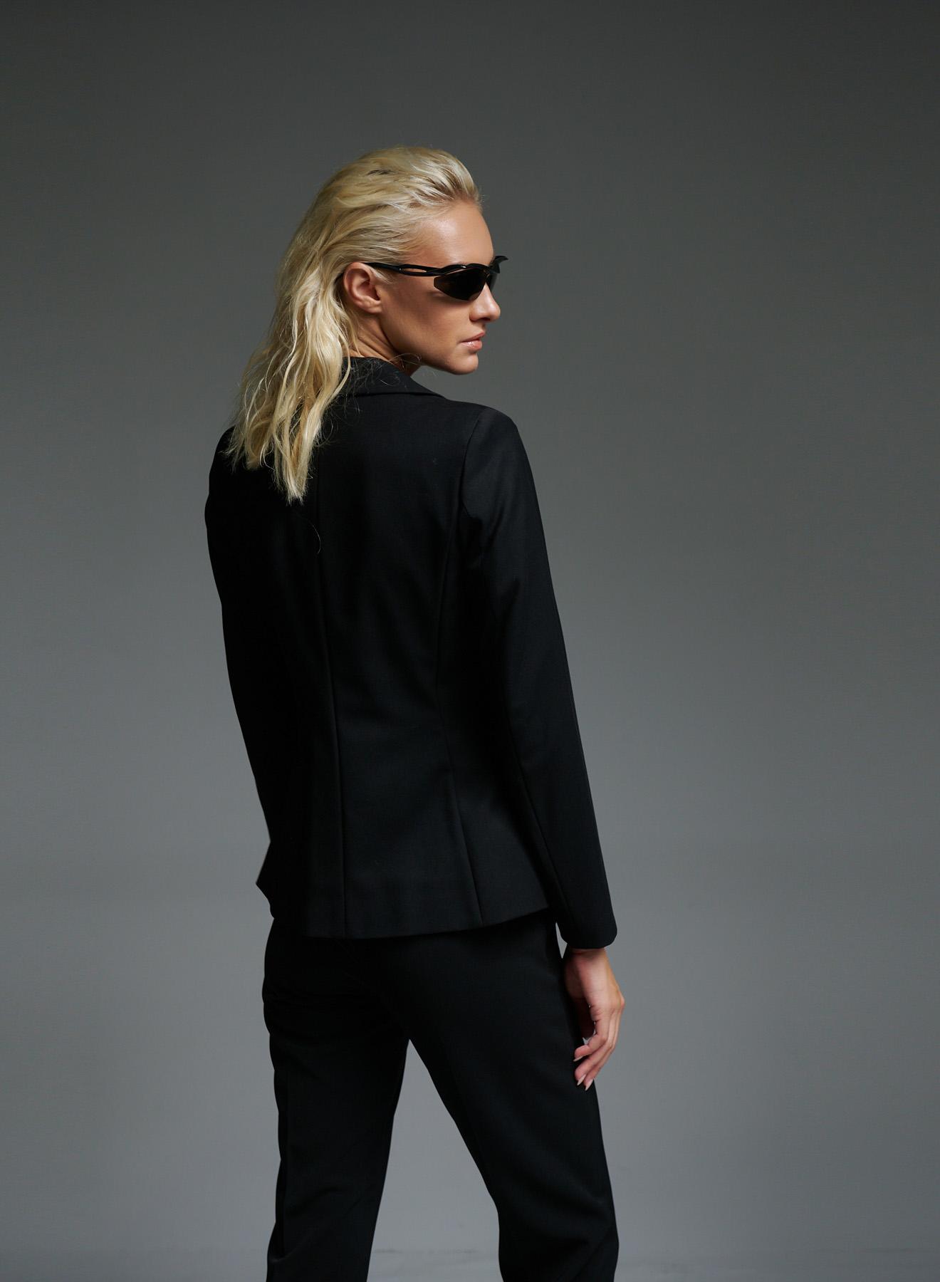 Black double breasted stretch Jacket Emme Marella - 4