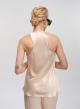 Champagne silky touch sleeveless Blouse Greek Archaic Kori - 4