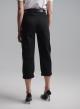 Black Jeans Trousers with turn ups and with belt Tensione In - 4