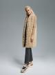 Camel long quilted, padded Gilet Emme Marella - 1