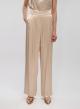 Champagne silky touch Trousers with buttons Archaic Kori - 2