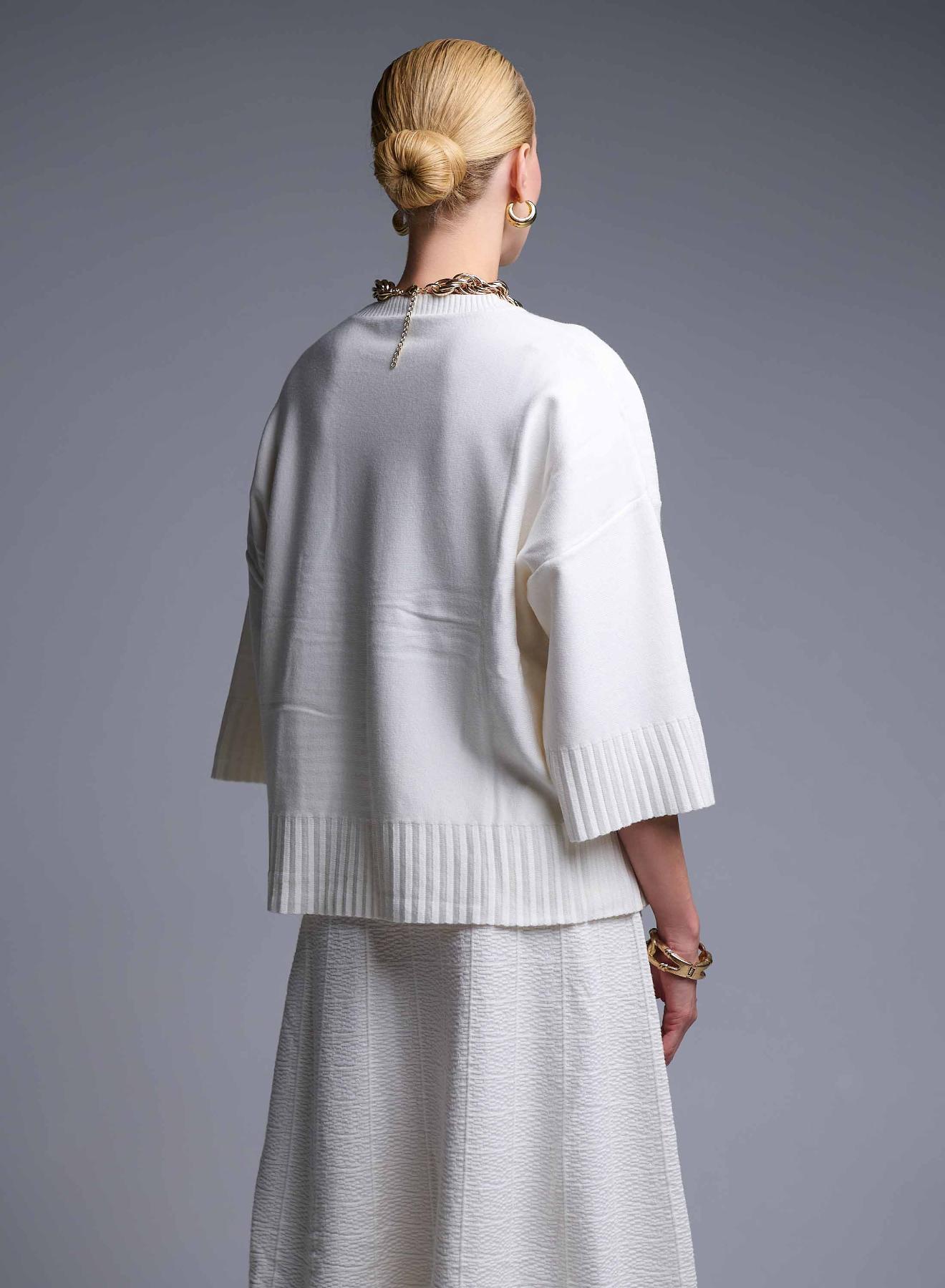 Ecru Blouse and Skirt Set Lara - 5
