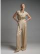 Beige wide legs Trousers with pleats Emme Marella - 0