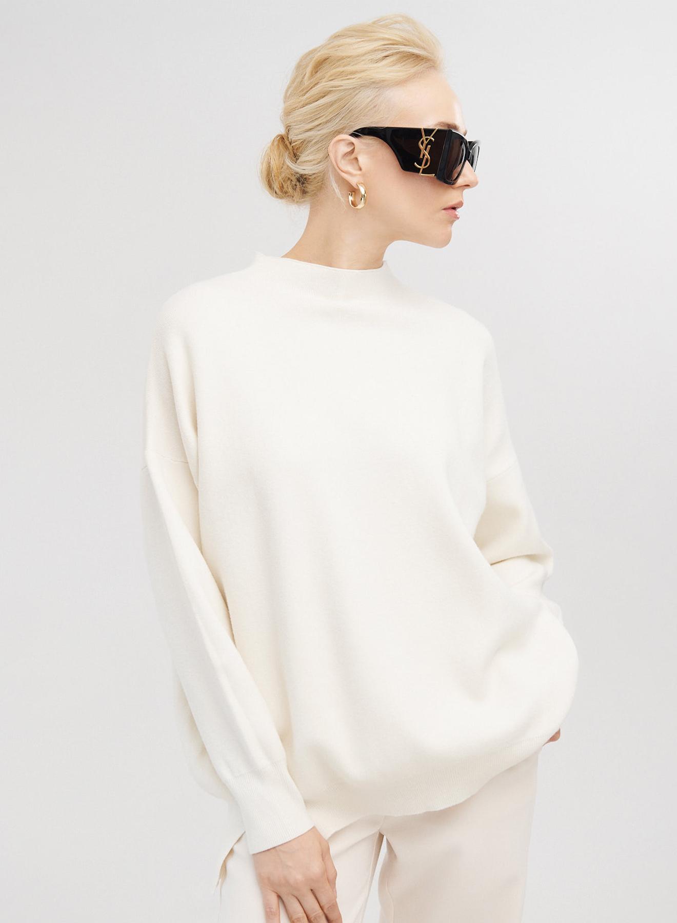 Half-turtleneck knit blouse - 3