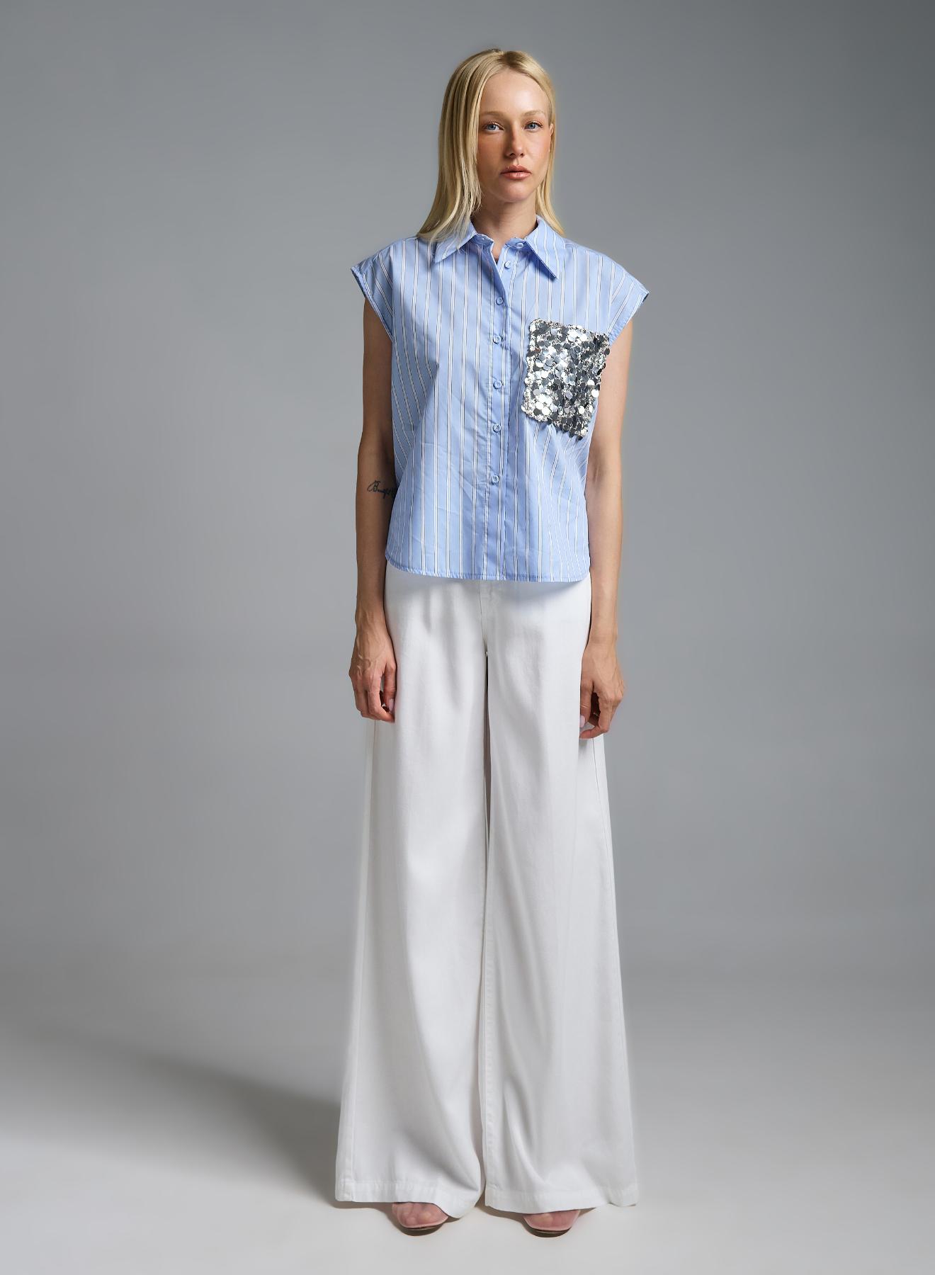 White wide legs Madison Jeans Vicolo - 1