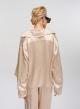 Champagne silky touch Shirt with long sleeves and pocket Greek Archaic Kori - 3