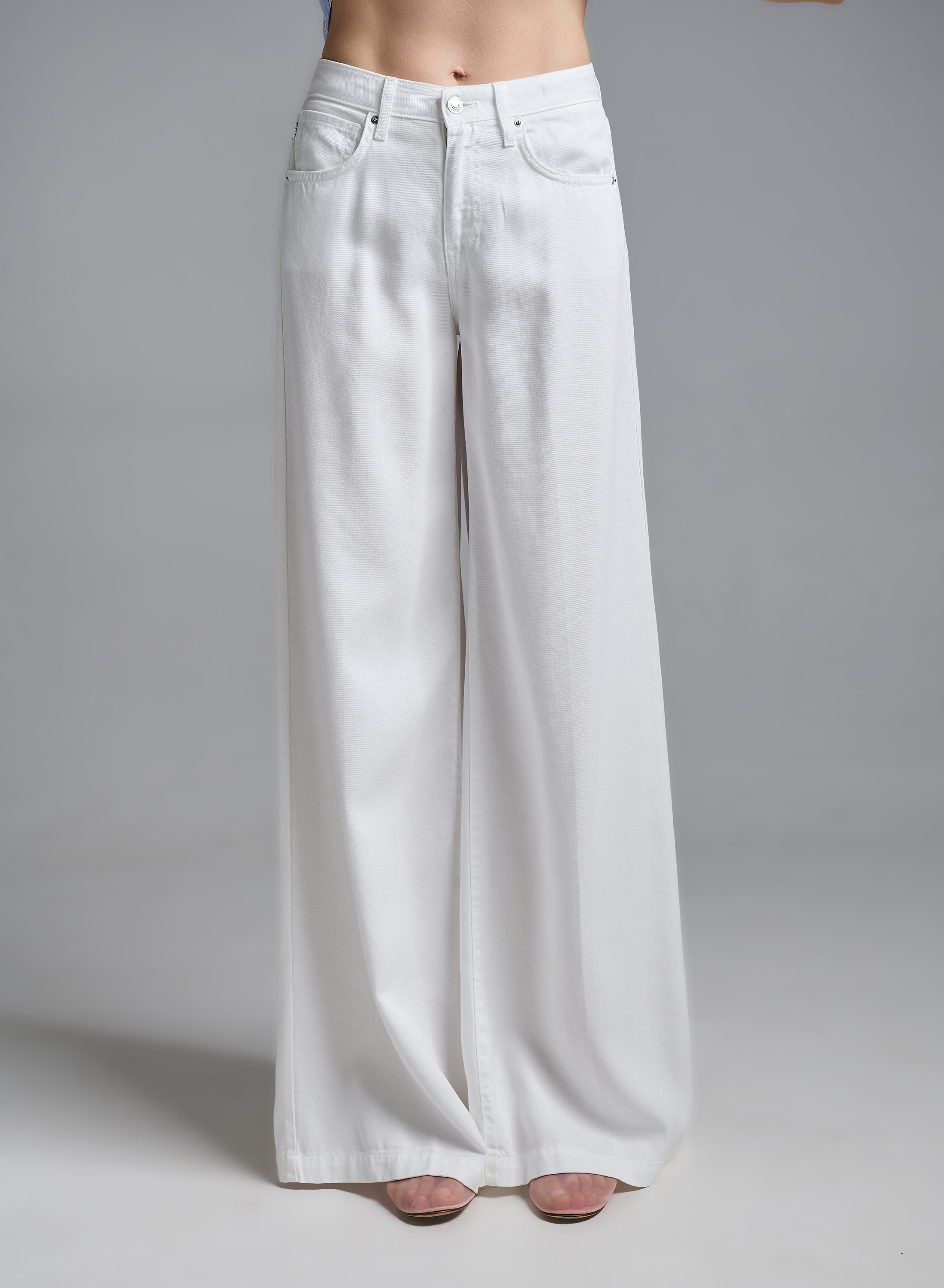 White wide legs Madison Jeans Vicolo - 4