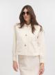 Ecru Jacket with single lapel, external pockets and golden buttons Emme Marella - 2