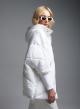 White puffer Jacket with hood Fly Luxury-5