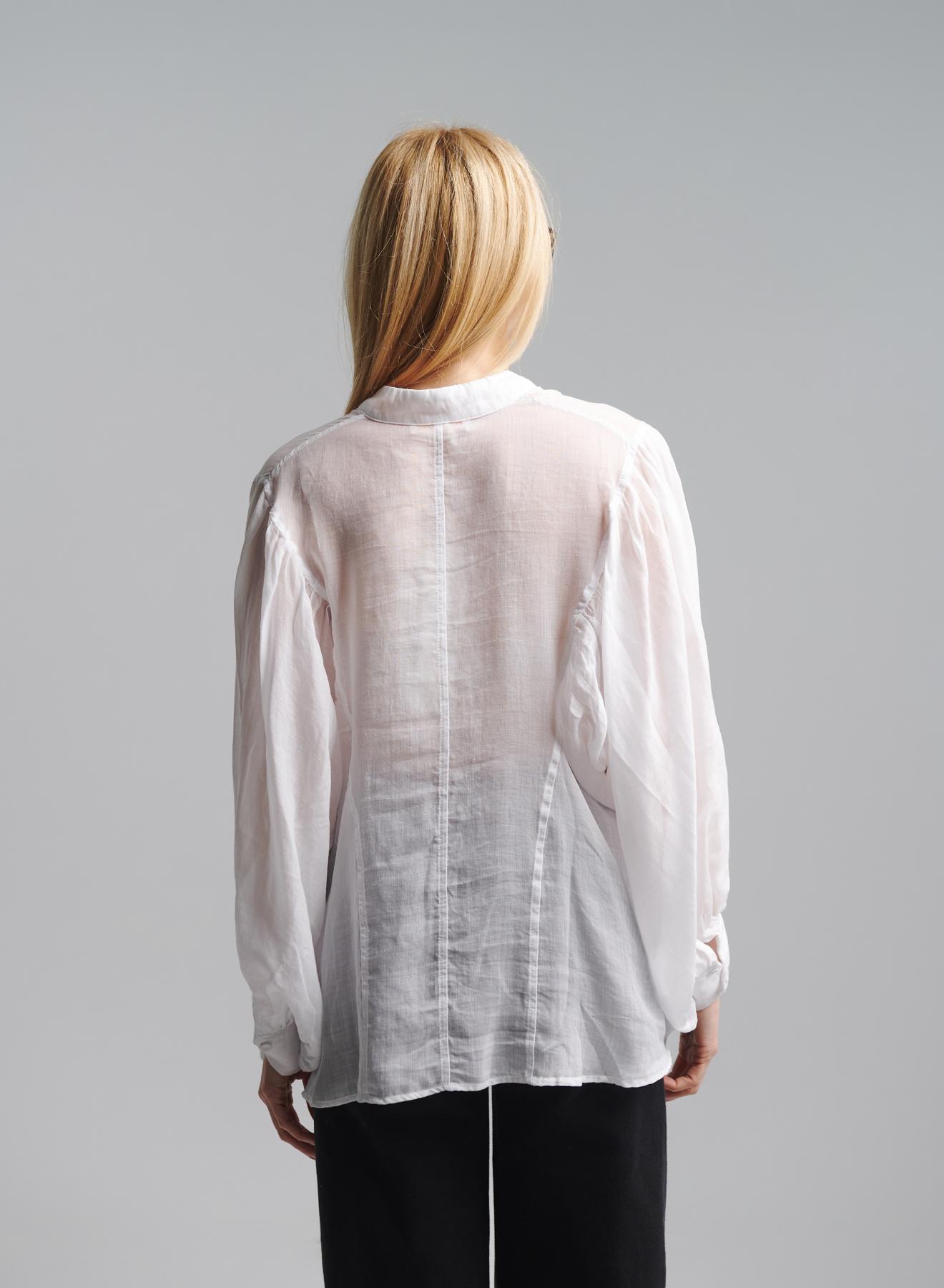 White Shirt with long sleeves and with Mao collar "ELPIS" Devotion Twins - 5